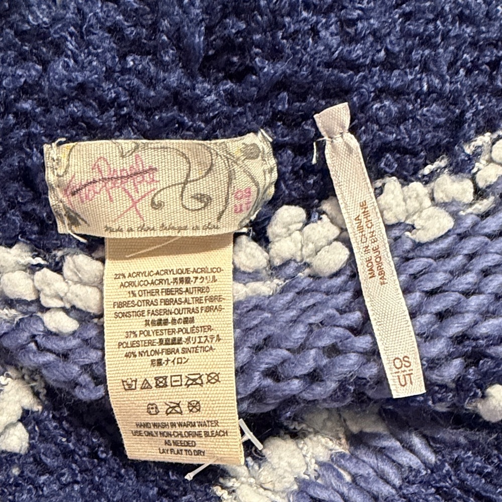 FREE PEOPLE Blue and White Striped Women's Sweater - Picture 5 of 5